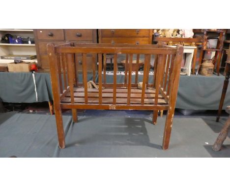 A Vintage Dolls Cot, 64cm Long 