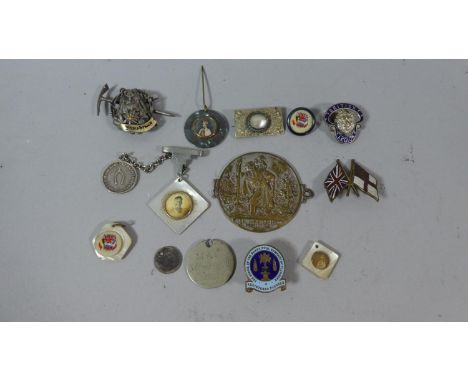 A Collection of Vintage Enamelled Badges and Medallions 