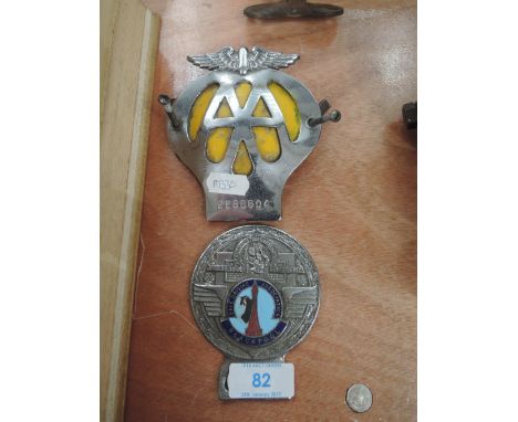 A selection of motor car or engine badges including Blackpool