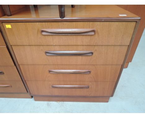 A vintage teak G plan chest of 4 drawers