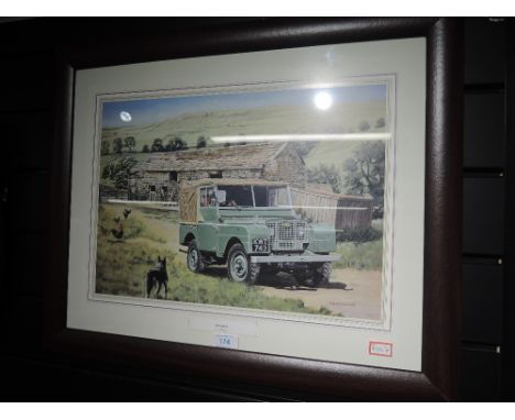 A vintage print of Landrover