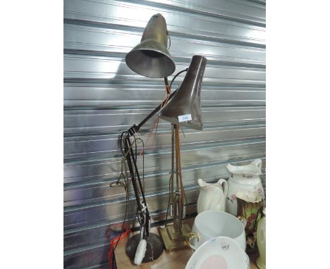 Two vintage anglepoise lamps 