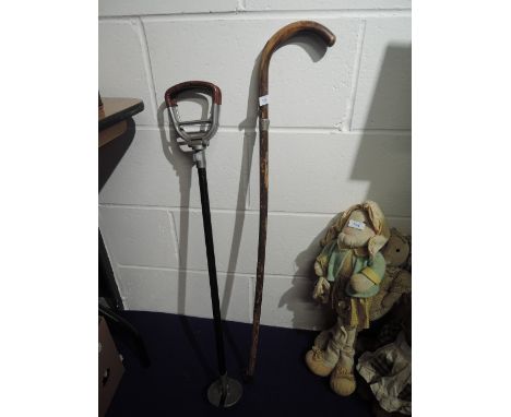 A walking stick and similar shooting stick