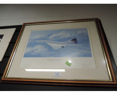 A print relating to Concorde aeroplane