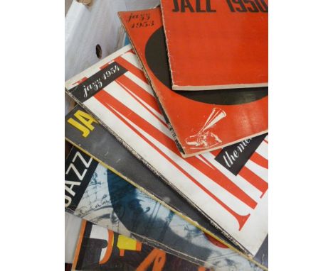 Quantity of The Metronome Year Book&nbsp;for the 1950's and later and a large quantity of jazz programmes to include The 1947