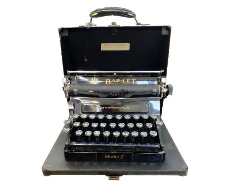 Bar-Let model 2 typewriter in case&nbsp;