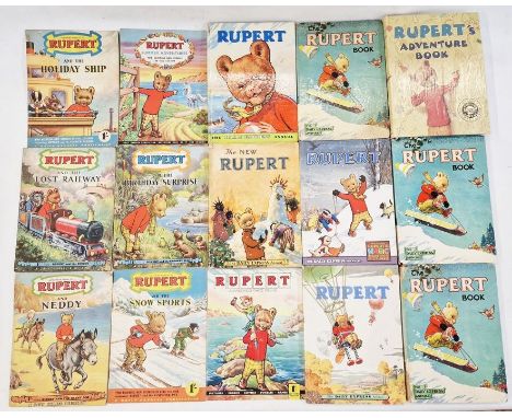 Rupert Annuals and Adventure Series to include:- Adventure Series 12, 24, 23, 21, 22 and 48 and Rupert's Summer Adventures No