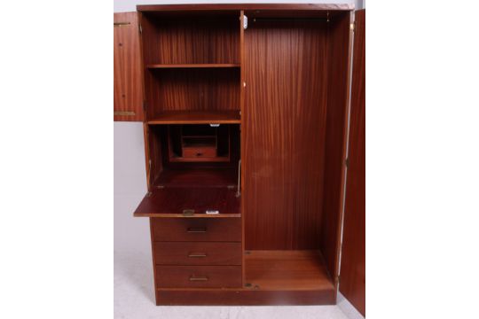 A Retro 1960 S Austinsuite Teak Wood Compactum Wardrobe Armoire