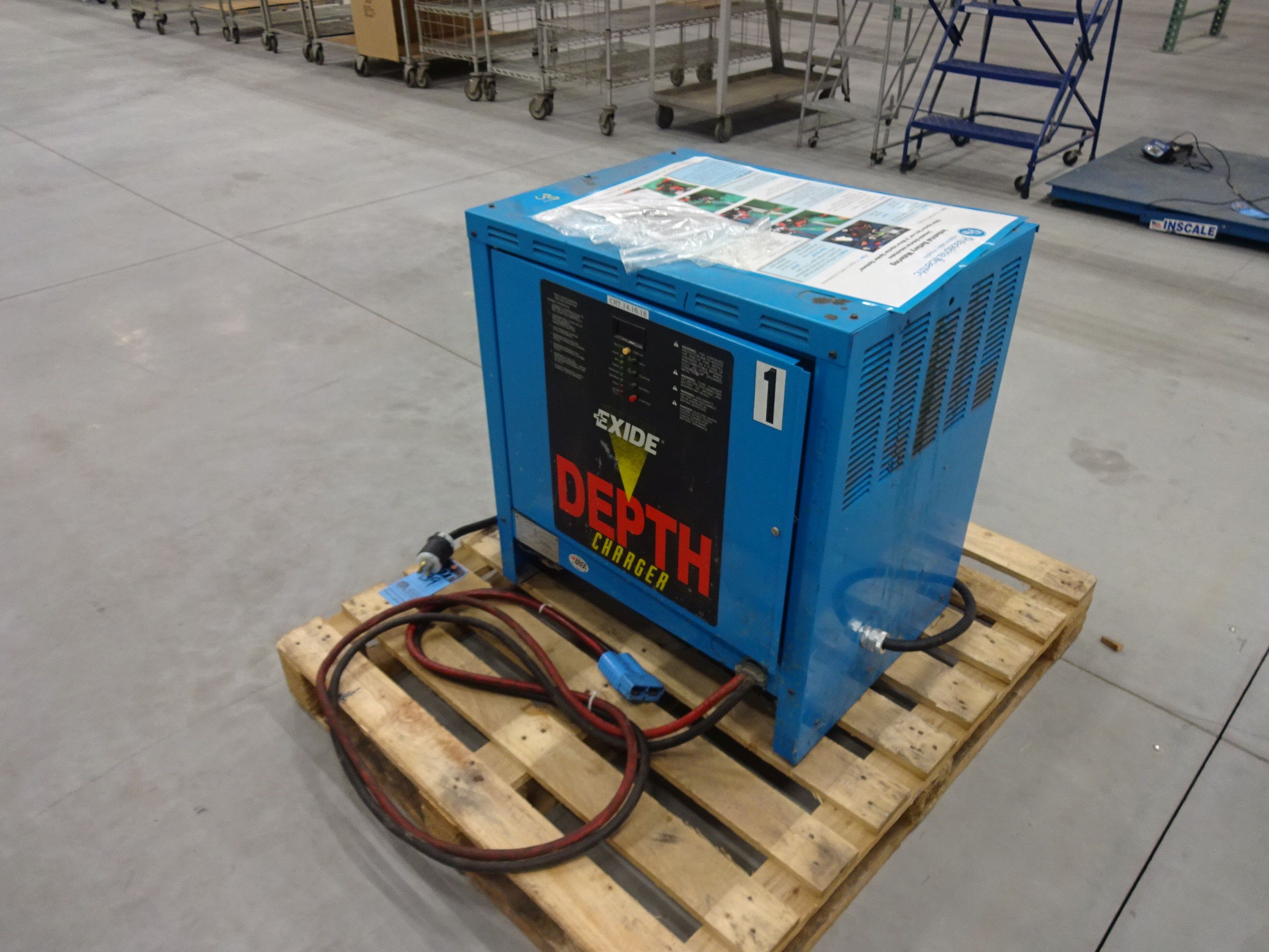 48 VOLT EXIDE MODEL D3E24850B BATTERY CHARGER; S/N D3E24850B