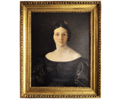 19th cetury portrait of a lady in mourning, oil on canvas..Gilded frame.&nbsp;53cm x 67cm&nbsp;
Porträt einer trauernden Dame