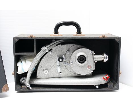 A Pathescope Projector, in maker's case