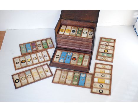 A Large Selection of Microscope Slides, in mahogany case (a lot)
there are 26 trays in the box, the additional image shows a 