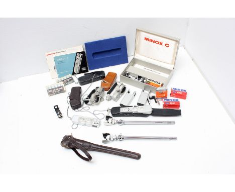 Two Minox Cameras, including Minox C and B cameras, together with various accessories (a lot)