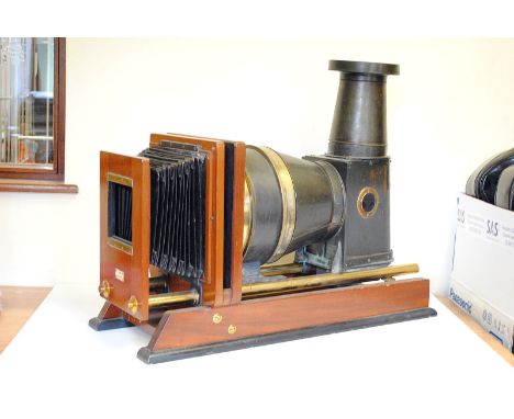 A Magic Lantern by Ross London, complete with oil lamp, lacking lens