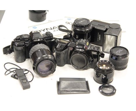 Minolta Equipment, a 9000AF, a Dynax 7000i, Minolta lenses including an f/1.4 50mm AF and more (a lot)