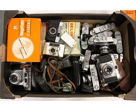 A Selection of Various Cameras, including Zorki-4, Ricoh 500, Minolta 16 and more (a lot)