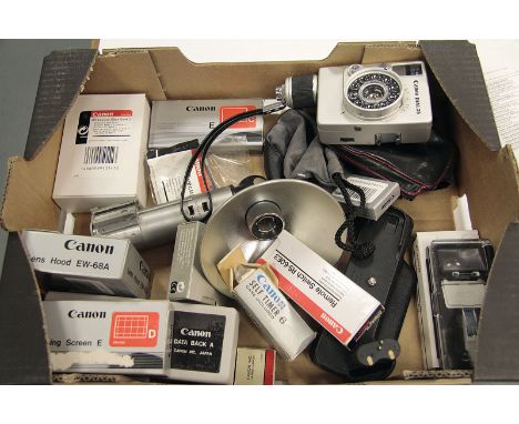 Canon Items, a Dial camera, early timer and bulb flash with focusing screens and more (a lot)