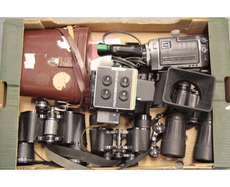 A Selection of Binoculars, together with a Polaroid Mini Portrait camera (a lot)
Bresser 8x56, Hartman 9x40, Boots 10x50