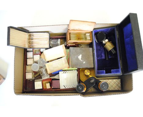 A Selection of Various Microscope Accessories, including glasses, lables, attachments and more (a lot)