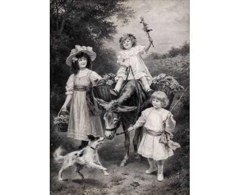 Lionel Peraux (1871-?) 'The Grape Harvest'A Grisaille painting, oil on panel.Signed lower left.(65 x 48,5 cm)Canvas dimension