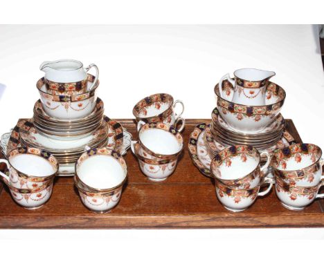Forty two piece Stanley china tea service (12 place setting).