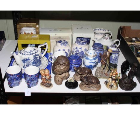 Poole Pottery including owl and seated deer, Ringtons, Goebel, Wade, etc.
