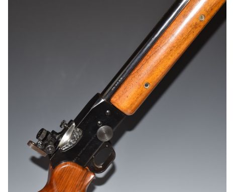 BSA Martini-International .22 underlever-action target rifle with shaped grip, raised cheek piece, Parker-Hale PH25C fully ad