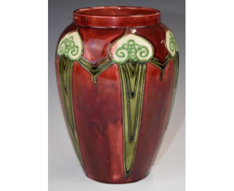 Minton Secessionist vase, 'No 1'&nbsp;printed to base, height 18.5cm