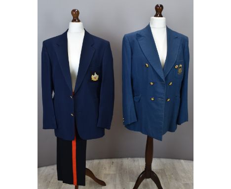 Two British Army Gloucestershire Regiment blazers, one with Gloucestershire Regiment badge, the other a Chindit badge, togeth