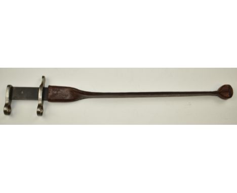 American training bayonet with ¼ twist leather covered 42cm blade.&nbsp;PLEASE NOTE ALL BLADED ITEMS ARE SUBJECT TO OVER 18 C