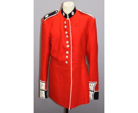 British Army Coldstream Guards full dress tunic, Mortar Platoon to internal label