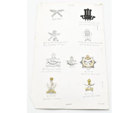 Nine British Army Gurkha anodised badges including 2nd King Edward VII Own, 7th Duke of Edinburgh's Own, 10th Princess Mary's