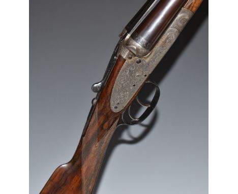 Edwin Chamberlain of Andover 12 bore sidelock side by side ejector shotgun&nbsp;with all over fine scrolling engraving, engra