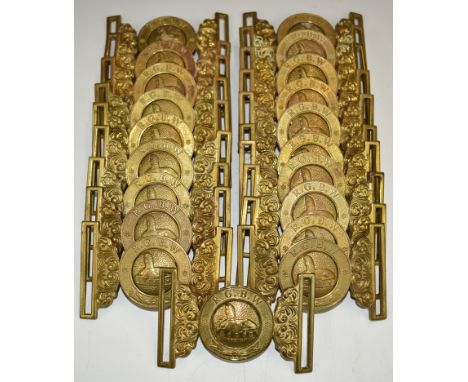 Twenty British Army brass belt buckles for the Royal Gloucestershire, Berkshire and Wiltshire RegimentConsigned by the Soldie