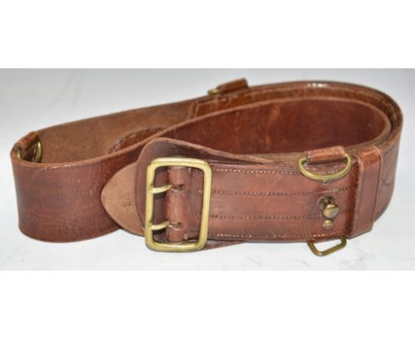 British Army officer's Sam Brown leather beltConsigned by the Soldiers of Gloucestershire Museum Trust 