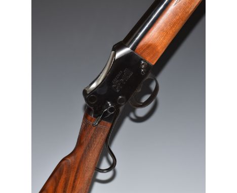 W W Greener Greener's GP Gun Mk II Martini underlever action 12 bore single barrelled shotgun with chequered grip and forend,