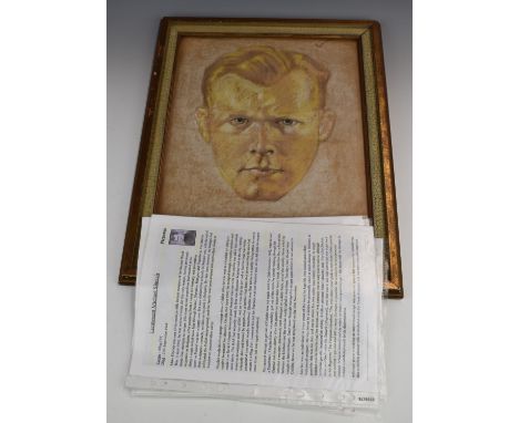 WW2 Colditz interest portrait of&nbsp;Lieutenant Mike Sinclair DSO, King's Royal Rifle Corps, who was killed whilst trying to