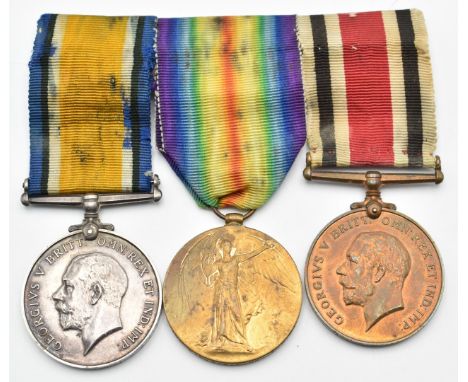 British Army WW1 medals comprising War Medal and Victory Medal named to 20852 Pte A W Long, King's Shropshire Light Infantry,