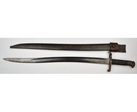 British 1856/58 pattern Volunteer's sword bayonet by Parker Field & Son, Frank Stone to 58cm yataghan fullered blade, with sc