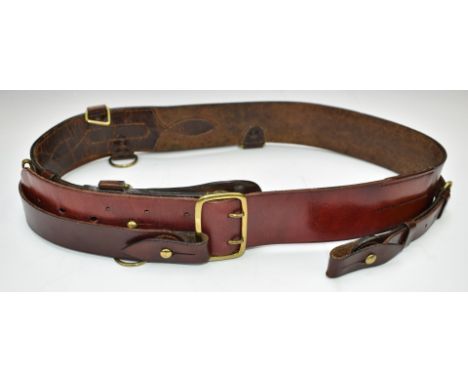 British Army officer's Sam Brown leather beltConsigned by the Soldiers of Gloucestershire Museum Trust 