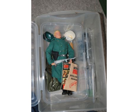 An Action Man figure and a collection of accessories etc Condition Report: Available upon request