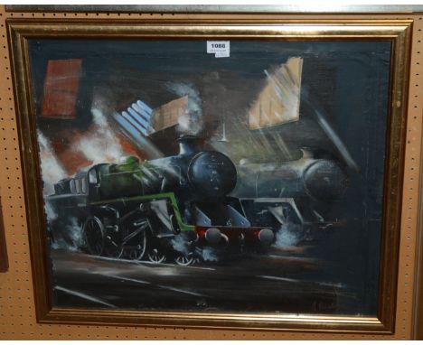 ANDREW HUNTER The Engine Shed, signed, oil on board, 53 x 62cm Condition Report: Available upon request