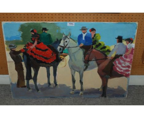 CLAIRE RITSON Remeria, oil on board, 56 x 76cm, another, 36 x 46cm and a lithograph (3) Condition Report: Available upon requ
