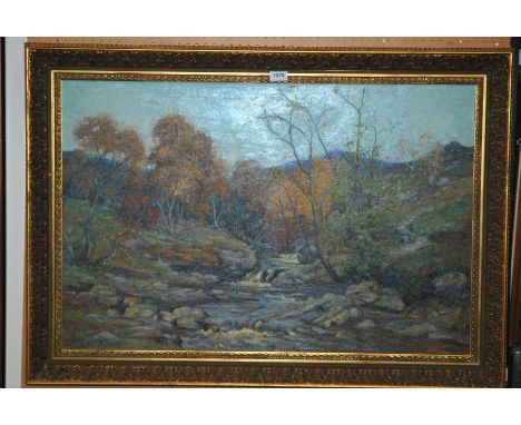 R FORSYTH River landscape, signed, oil on canvas, 60 x 91cm Condition Report: Available upon request