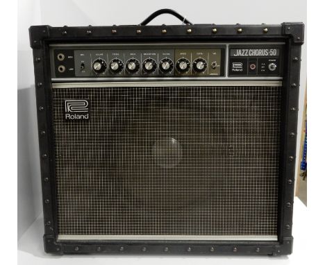A Roland JC-50 Jazz Chorus 50 watt guitar amplifier serial number 944243 Condition Report: Available upon request
