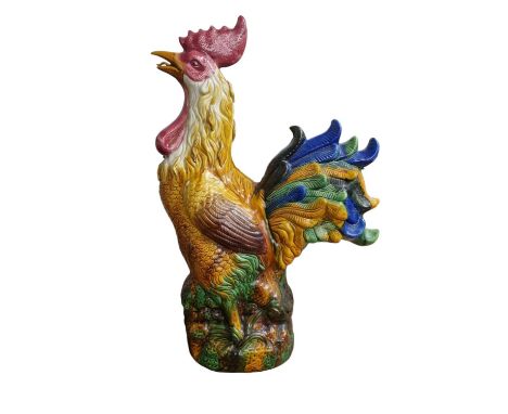 Very Large German Ceramic Cockerel - 53cm Tall