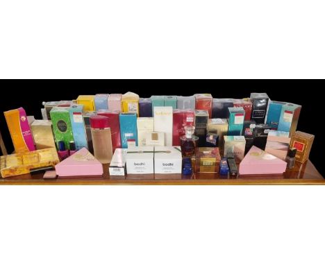 Large Quantity - 1 Shelf of Designer Perfumes, Beauty Treatments & Make-up - Mostly All Unopened, Chanel, Lancome, Cartier, D