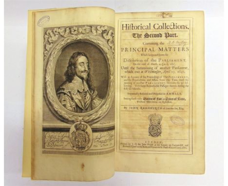 [HISTORY] Rushworth, John. Historical Collections, the Second Part, containing the Principal Matters which happened from the 