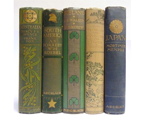 [TRAVEL].  Fox, Frank. Australia, first edition, Black, London, 1910, decorative blue cloth gilt, top edges gilt, seventy-fiv