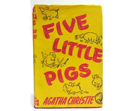 [MODERN FIRST EDITIONS]  Christie, Agatha. Five Little Pigs, first edition, The Crime Club / Collins, London, 1942, red cloth